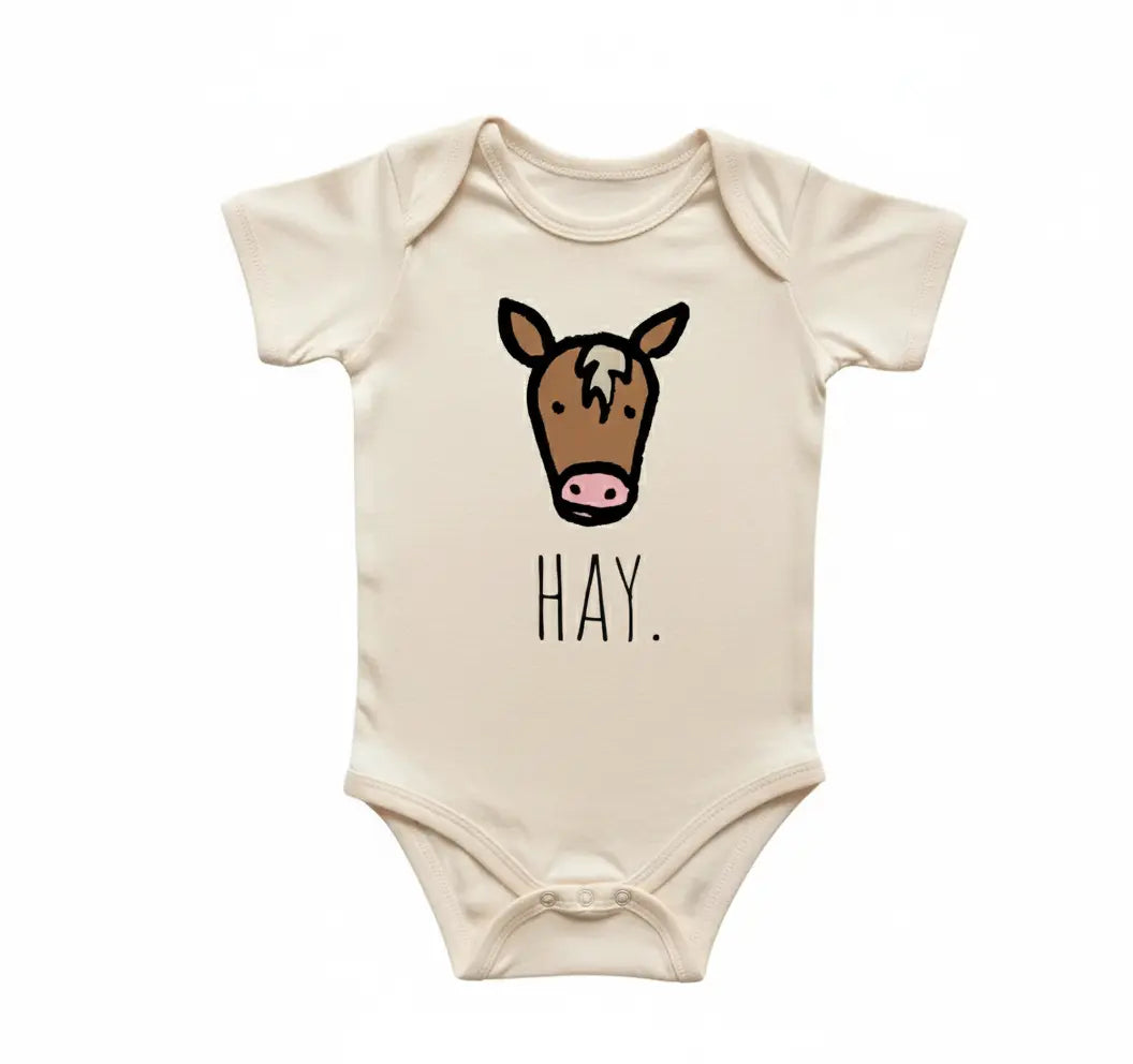 Horse Equestrian - Baby Boy Girl Clothes Infant Bodysuit Funny Cute Newborn  Funny Cute Onesie® | North Fork Forager LLC