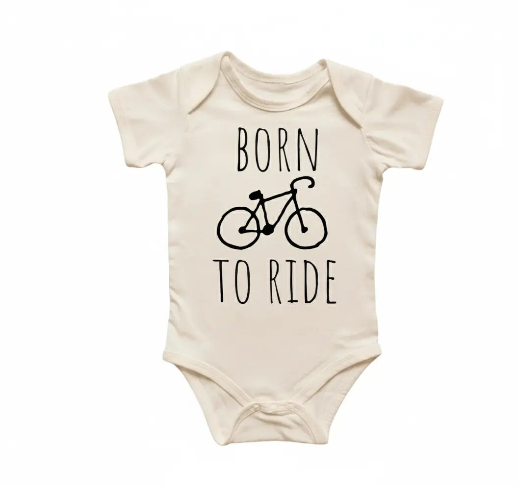 Cycling Bicycle - Baby Boy Girl Clothes Infant Bodysuit Funny Cute Newborn  Funny Cute Onesie® | North Fork Forager LLC