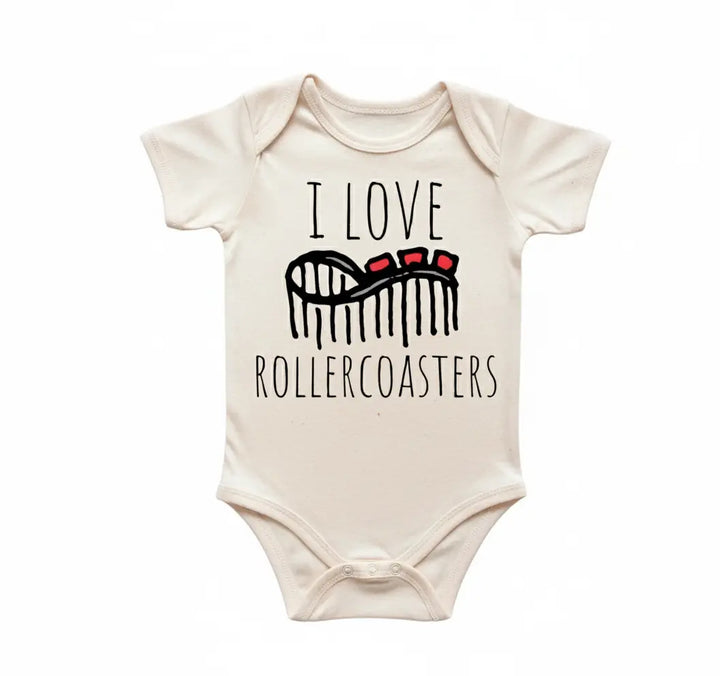 Roller Coaster Theme Park - Baby Boy Girl Clothes Infant Bodysuit Funny Cute Newborn  Funny Cute Onesie® | North Fork Forager LLC