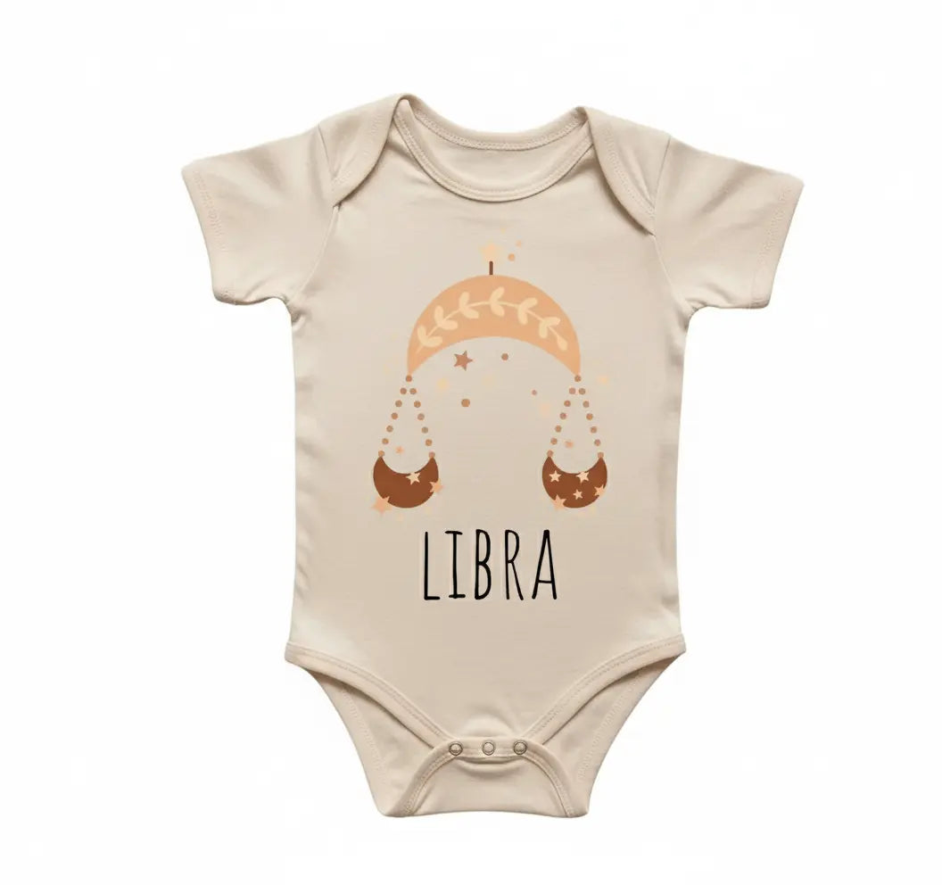 Libra Zodiac - Baby Boy Girl Clothes Infant Bodysuit Funny Cute Newborn 2  Funny Cute Onesie® | North Fork Forager LLC