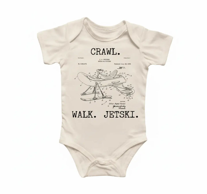 Jet Ski Patent - Baby Boy Girl Clothes Infant Bodysuit Funny Cute Newborn  Funny Cute Onesie® | North Fork Forager LLC