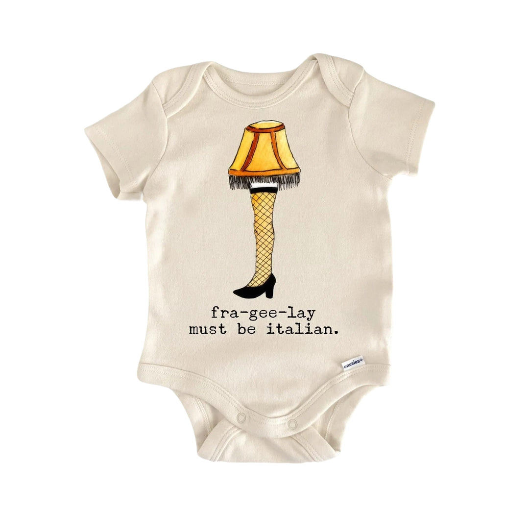 Leg Lamp Fragile Christmas - Baby Boy Girl Clothes Infant Bodysuit Funny Cute Newborn  Funny Cute Onesie® | North Fork Forager LLC