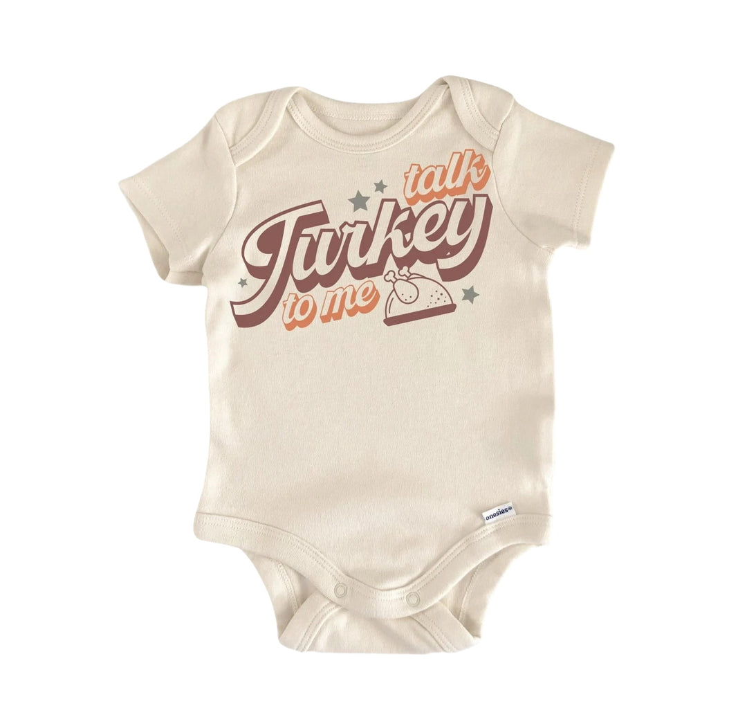 Turkey to Me - Baby Boy Girl Clothes Infant Bodysuit Funny Cute Newborn  Funny Cute Onesie® | North Fork Forager LLC
