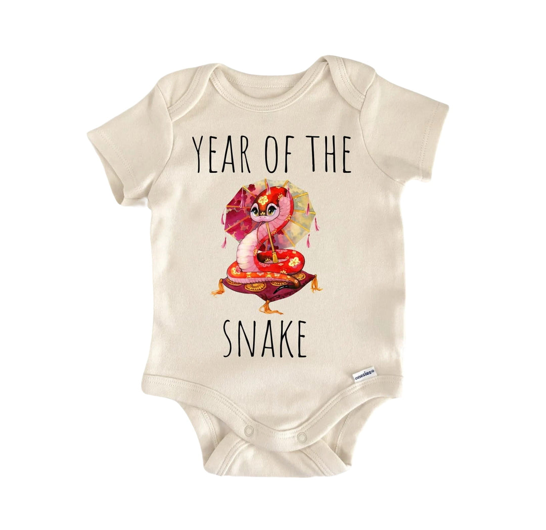 Year of The Snake China - Baby Boy Girl Clothes Infant Bodysuit Funny Cute Newborn  Funny Cute Onesie® | North Fork Forager LLC