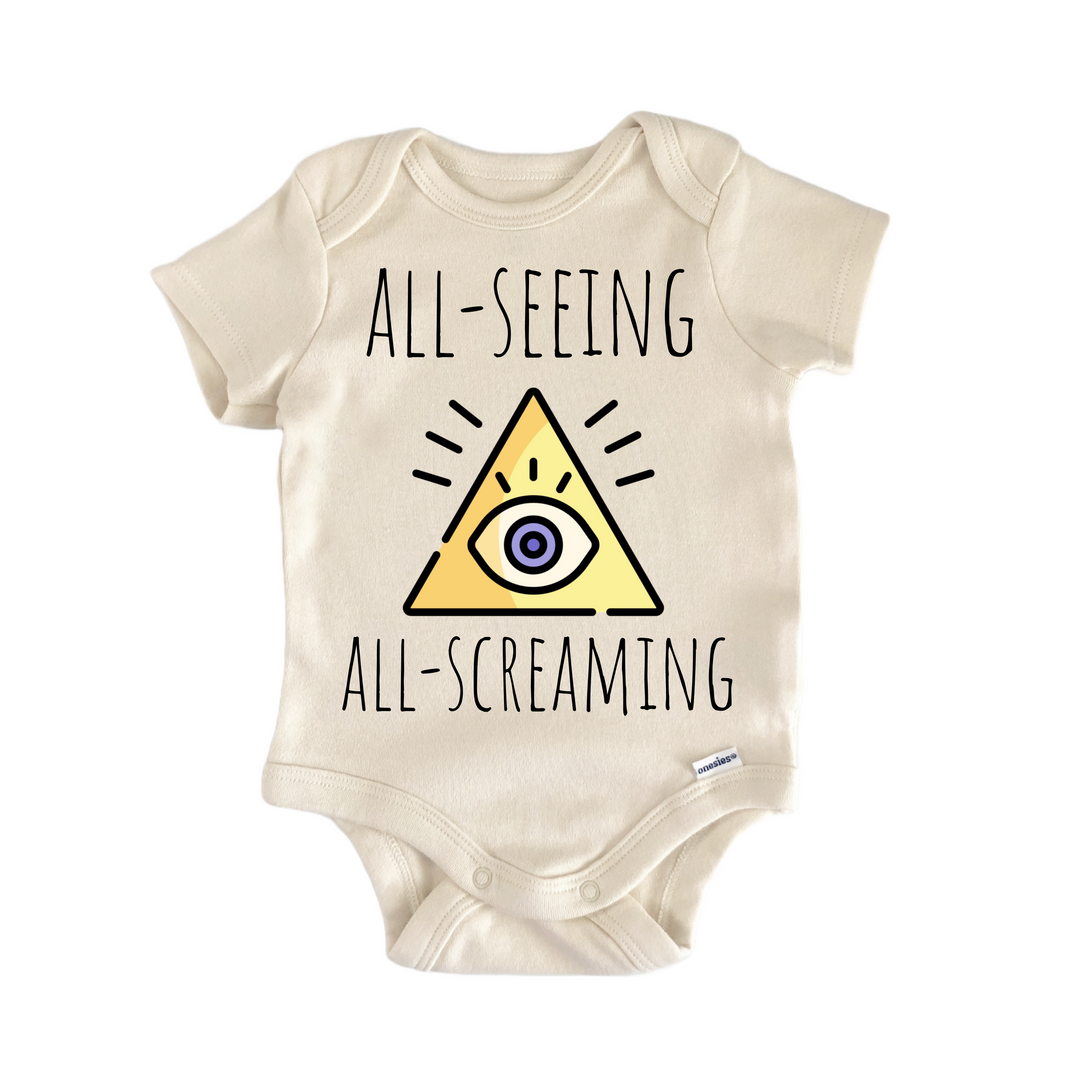 Illuminati Conspiracy Theory - Baby Bodysuit  Funny Cute Onesie® | North Fork Forager LLC