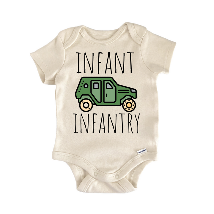 Infant Infantry Military - Baby Bodysuit  Funny Cute Onesie® | North Fork Forager LLC