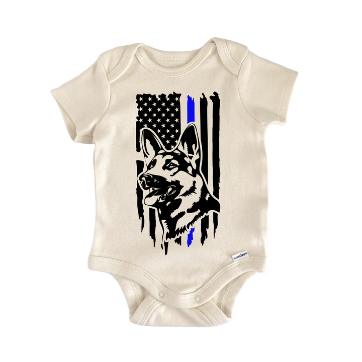 K9 Dog Flag Newborn Baby Onesie® Onesie®