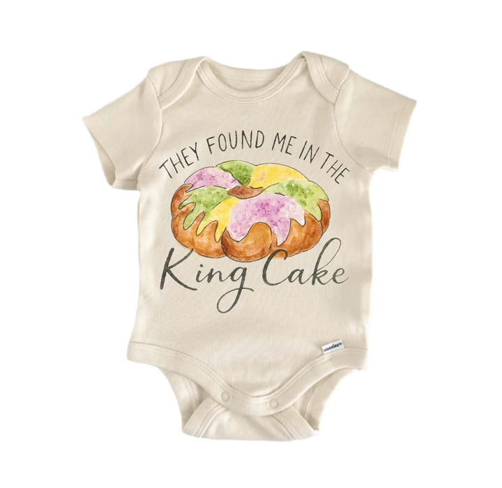 King Cake Mardi Gras Newborn Baby Onesie® Bodysuit