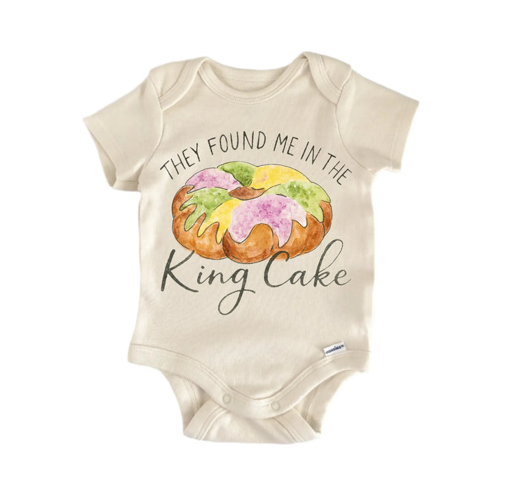 King Cake Mardi Gras Newborn Baby Bodysuit