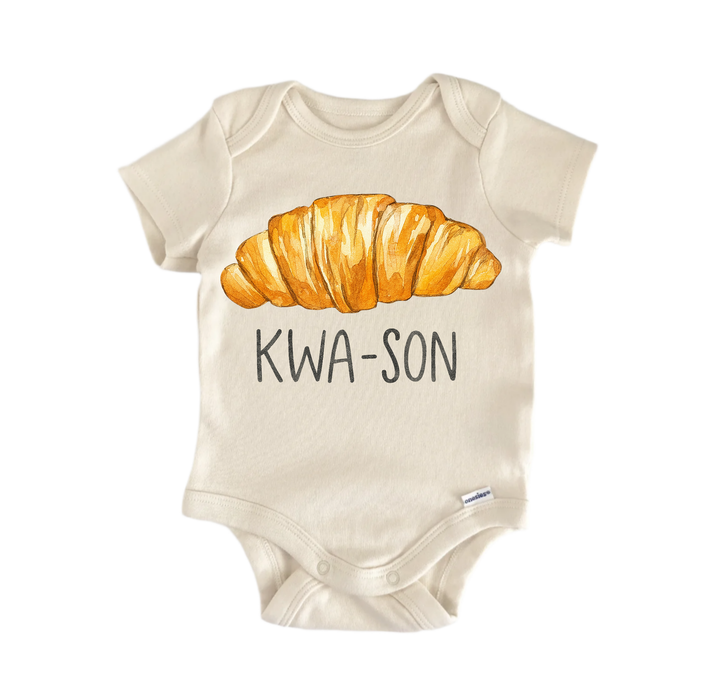Kwa Son Croissant Baking Newborn Baby Onesie® Bodysuit