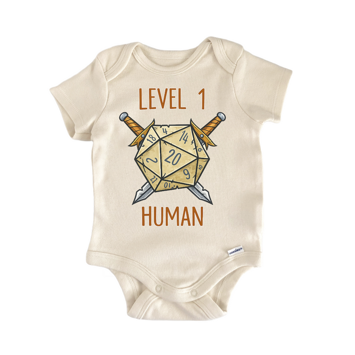 Level 1 Human Tabletop Rpg Gaming Newborn Baby Onesie® Onesie®