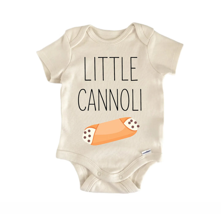 Little Cannoli Italian Food Newborn Baby Bodysuit