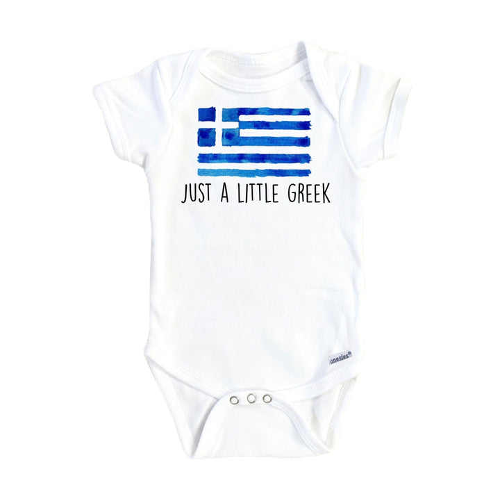 Little Greek - Baby Boy Girl Clothes Infant Bodysuit Funny Cute Newborn Onesie
