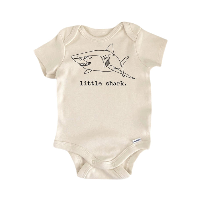 Little Shark - Ropa para bebé niño niña Body infantil Divertido y lindo para recién nacido 