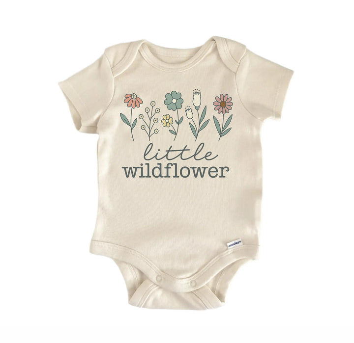 Little Wildflower Cottagecore Newborn Baby Bodysuit