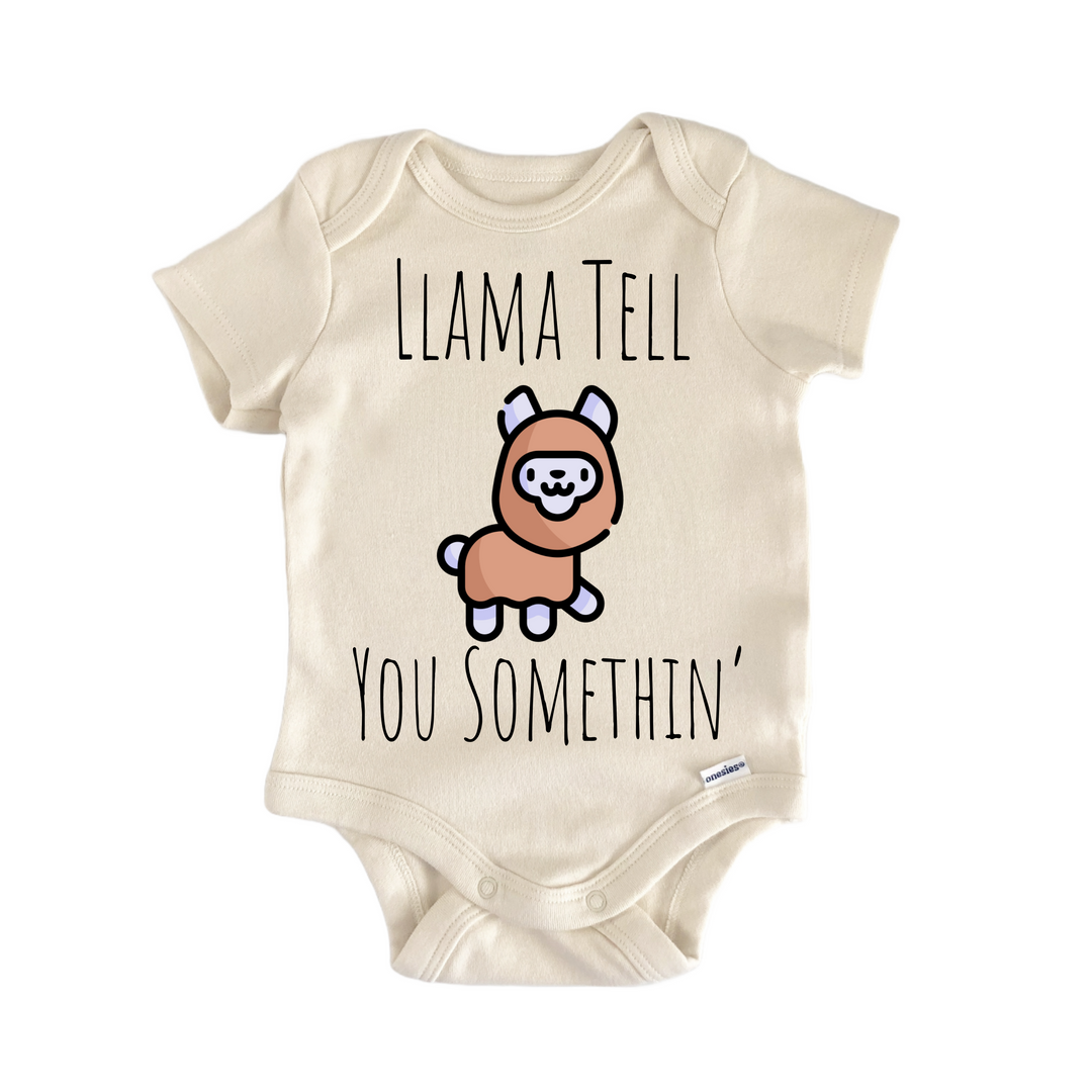 Llama Zoo Animal - Baby Bodysuit  Funny Cute Onesie® | North Fork Forager LLC