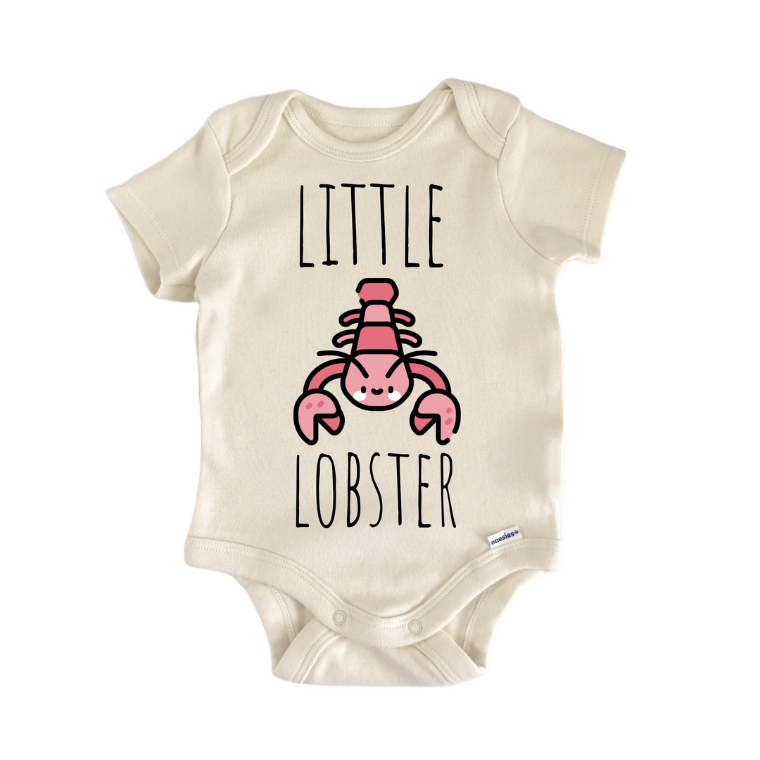 Lobster Seafood Shrimp - Baby Bodysuit  Funny Cute Onesie® | North Fork Forager LLC