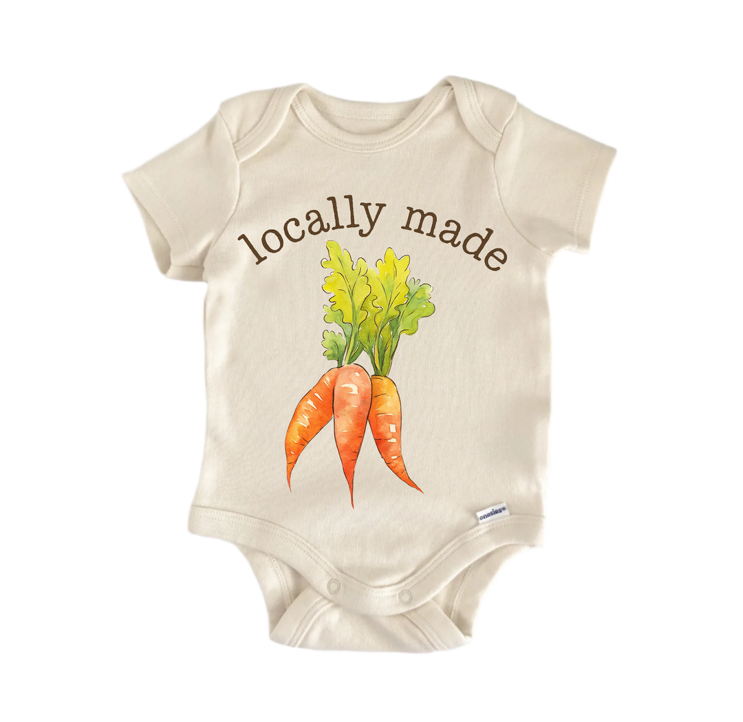 Locally Made Carrots Newborn Baby Onesie® Bodysuit