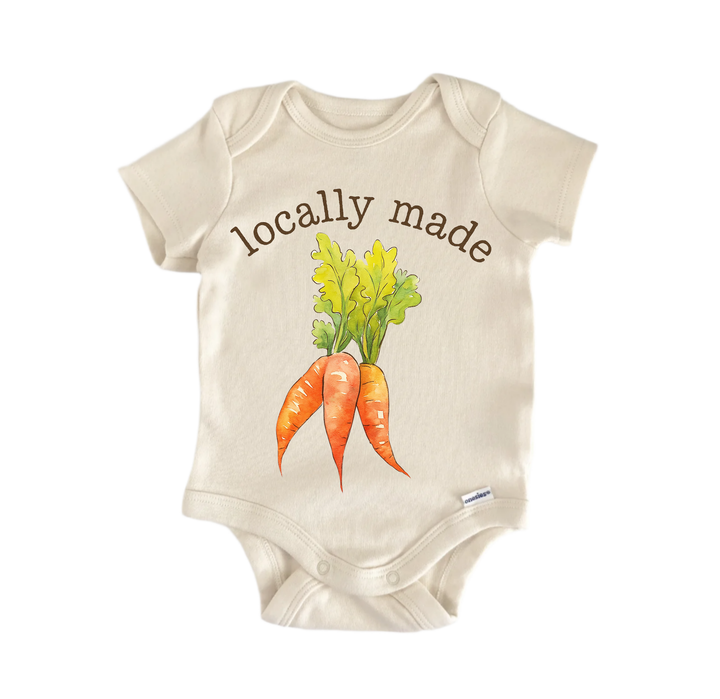 Locally Made Carrots Newborn Baby Onesie® Bodysuit