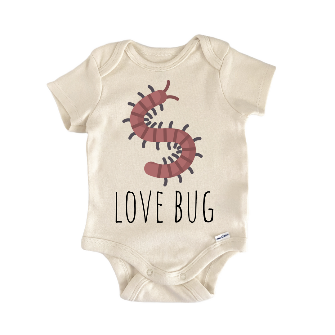 Love Bug Centipede - Baby Bodysuit  Funny Cute Onesie® | North Fork Forager LLC