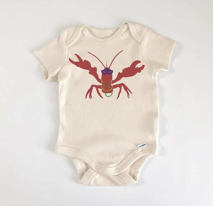 Crawfish Mardi Gras - Baby Boy Girl Clothes Infant Bodysuit Funny Cute Newborn  Funny Cute Onesie® | North Fork Forager LLC