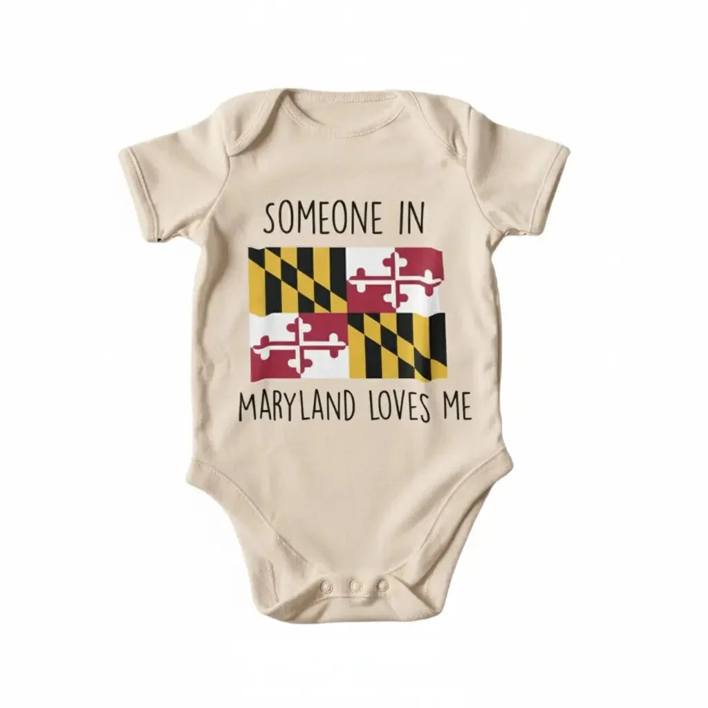 Maryland - Baby Boy Girl Clothes Infant Bodysuit Funny Cute Newborn  Funny Cute Onesie® | North Fork Forager LLC