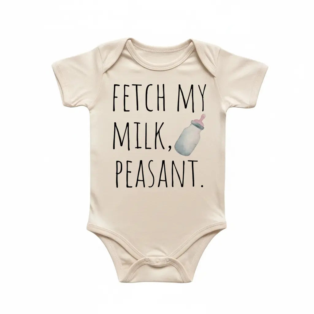 Milk Peasant - Baby Boy Girl Clothes Infant Bodysuit Funny Cute Newborn  Funny Cute Onesie® | North Fork Forager LLC