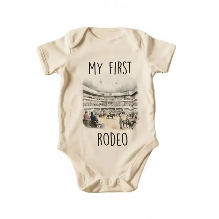 Rodeo First - Baby Boy Girl Clothes Infant Bodysuit Funny Cute Newborn  Funny Cute Onesie® | North Fork Forager LLC