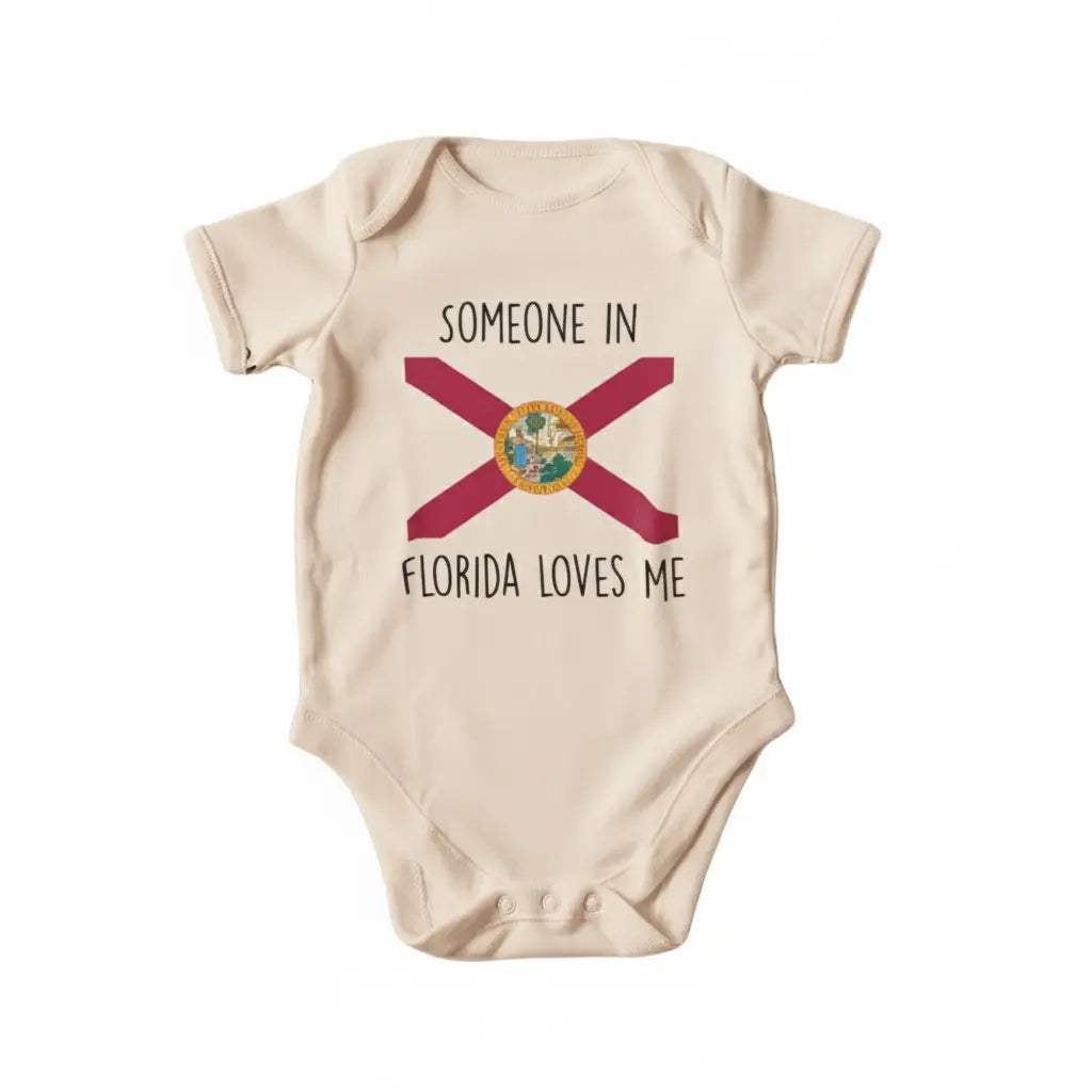 Florida Flag - Baby Boy Girl Clothes Infant Bodysuit Funny Cute Newborn  Funny Cute Onesie® | North Fork Forager LLC