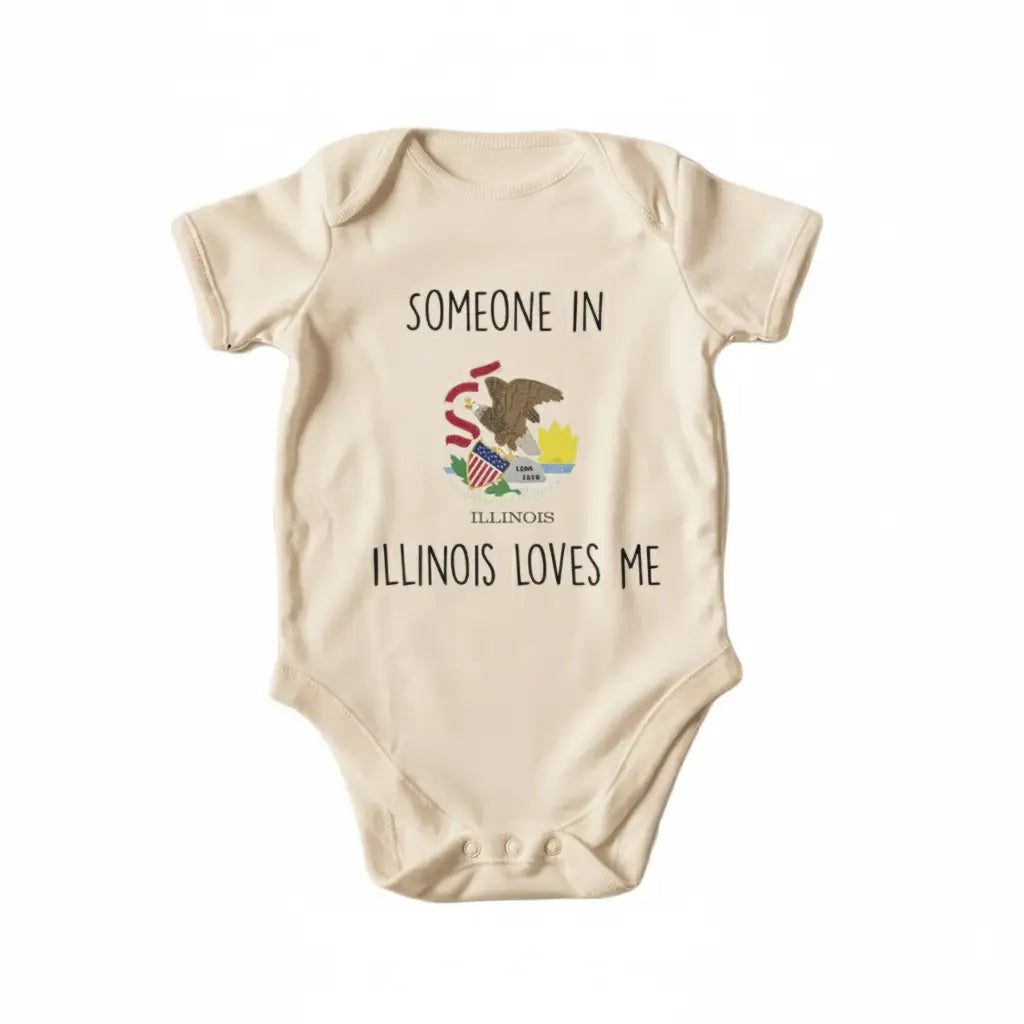 Illinois Scene  - Baby Boy Girl Clothes Infant Bodysuit Funny Cute Newborn  Funny Cute Onesie® | North Fork Forager LLC