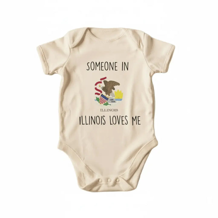Illinois Scene  - Baby Boy Girl Clothes Infant Bodysuit Funny Cute Newborn  Funny Cute Onesie® | North Fork Forager LLC