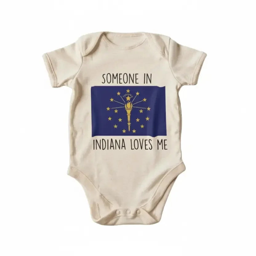 Indiana - Baby Boy Girl Clothes Infant Bodysuit Funny Cute Newborn  Funny Cute Onesie® | North Fork Forager LLC