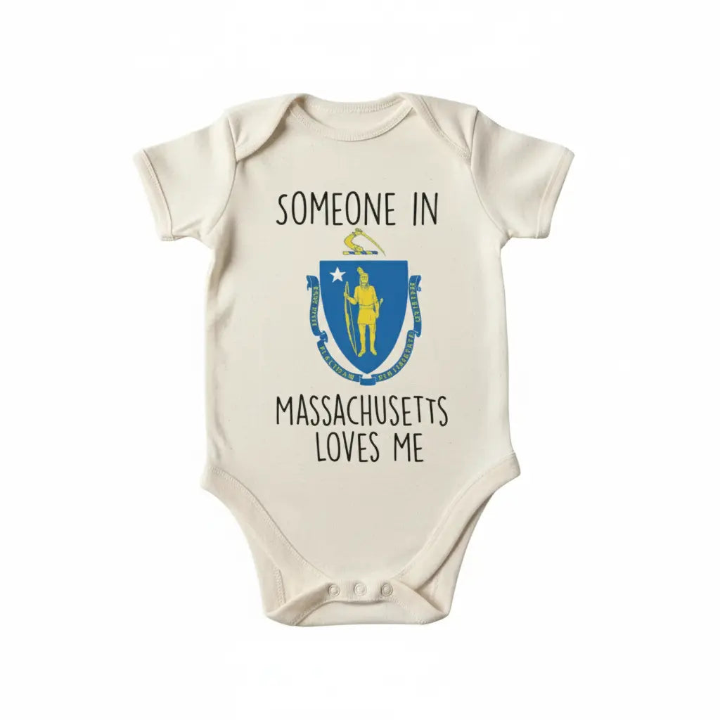 Massachusetts  - Baby Boy Girl Clothes Infant Bodysuit Funny Cute Newborn  Funny Cute Onesie® | North Fork Forager LLC