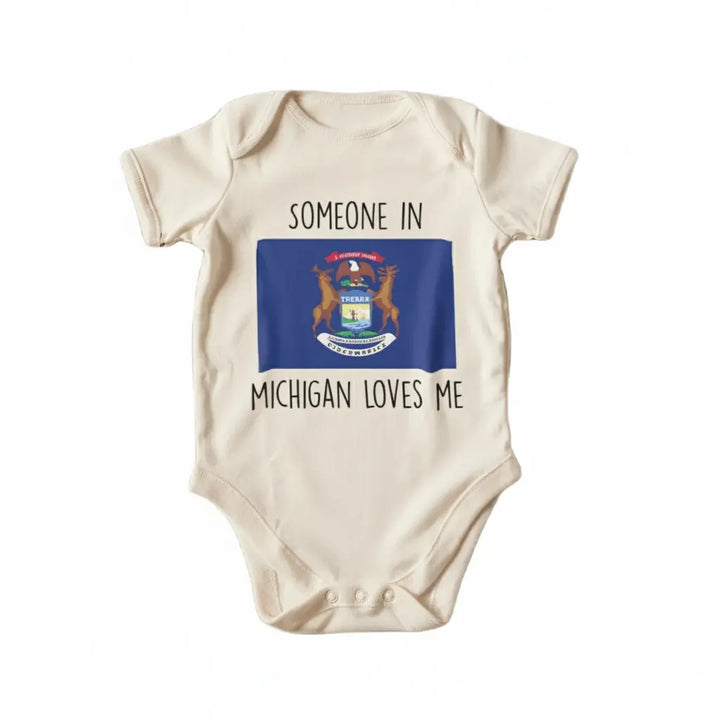 Michigan - Baby Boy Girl Clothes Infant Bodysuit Funny Cute Newborn  Funny Cute Onesie® | North Fork Forager LLC