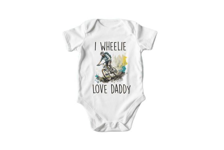 Dirt Bike Daddy - Baby Boy Girl Clothes Infant Bodysuit Funny Cute Newborn Onesie