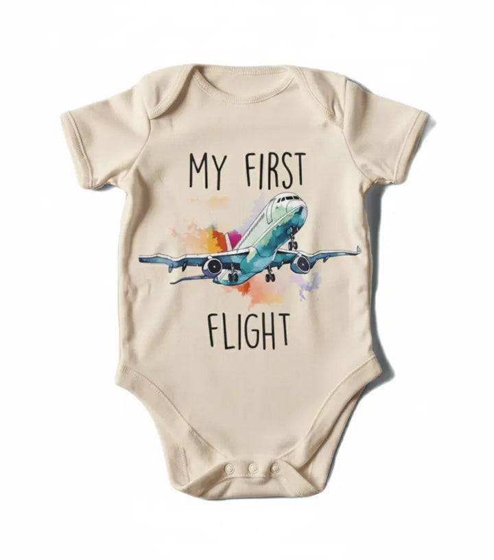 Airplane First Flight - Baby Boy Girl Clothes Infant Bodysuit Funny Cute Newborn  Funny Cute Onesie® | North Fork Forager LLC