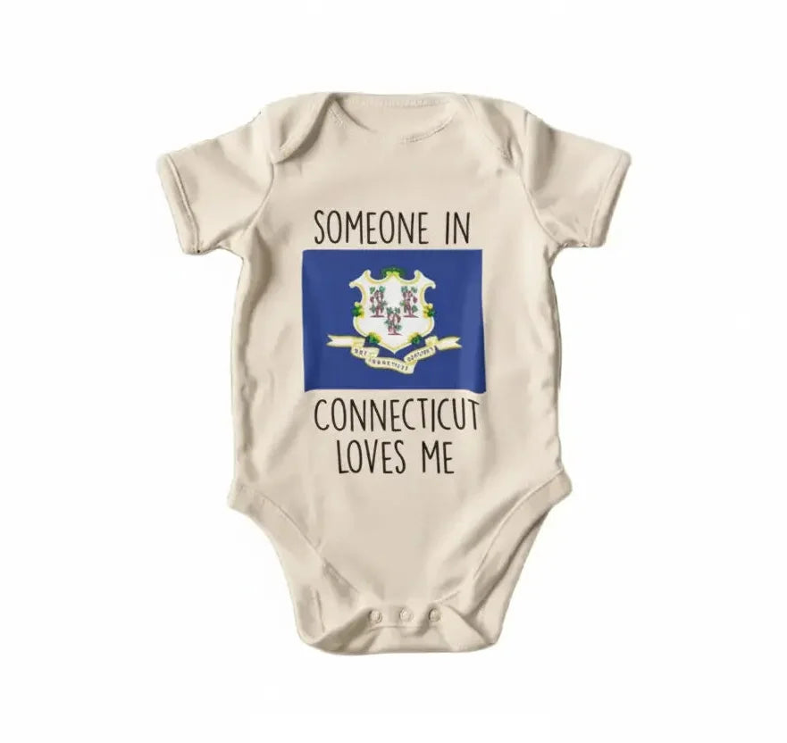 Connecticut - Baby Boy Girl Clothes Infant Bodysuit Funny Cute Newborn  Funny Cute Onesie® | North Fork Forager LLC