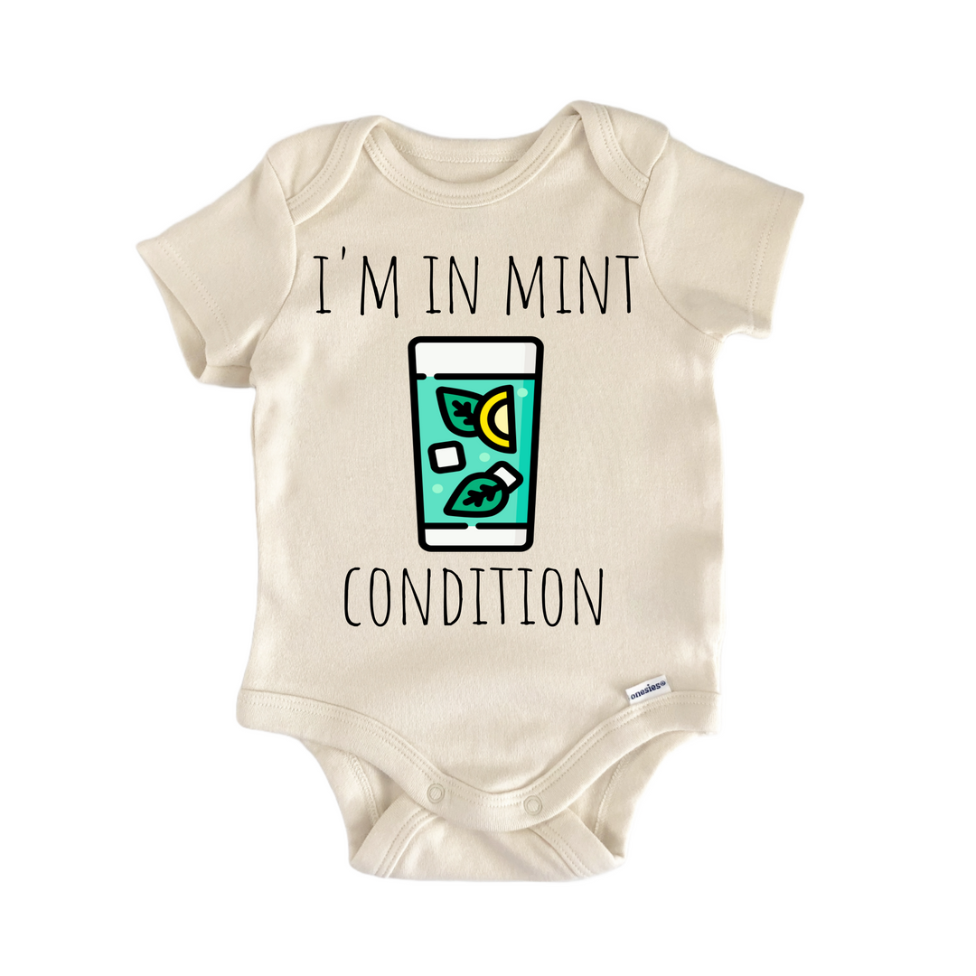 Mojito Mint Cocktail - Baby Bodysuit  Funny Cute Onesie® | North Fork Forager LLC
