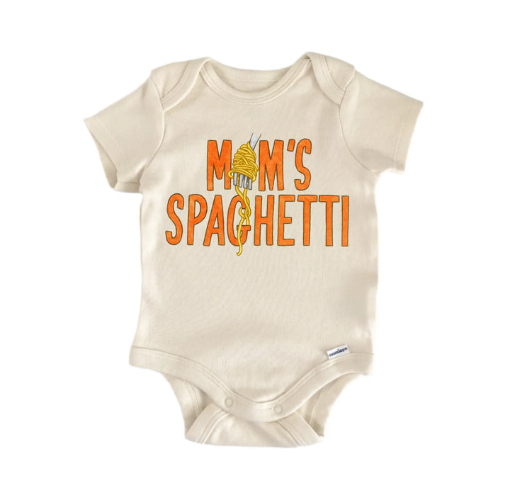 Moms Spaghetti Italian Pasta Newborn Baby Bodysuit