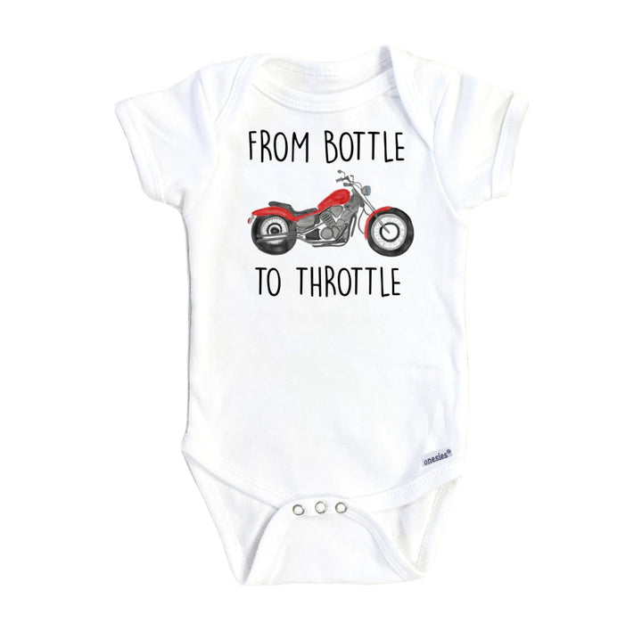 Motorcycle Throttle - Baby Boy Girl Clothes Infant Bodysuit Funny Cute Newborn Onesie