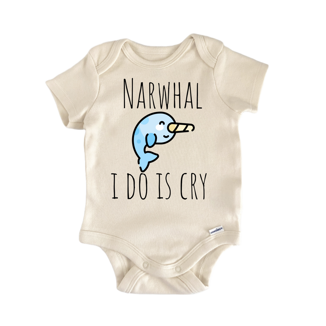 Narwhal Sea Ocean Fish - Baby Bodysuit  Funny Cute Onesie® | North Fork Forager LLC
