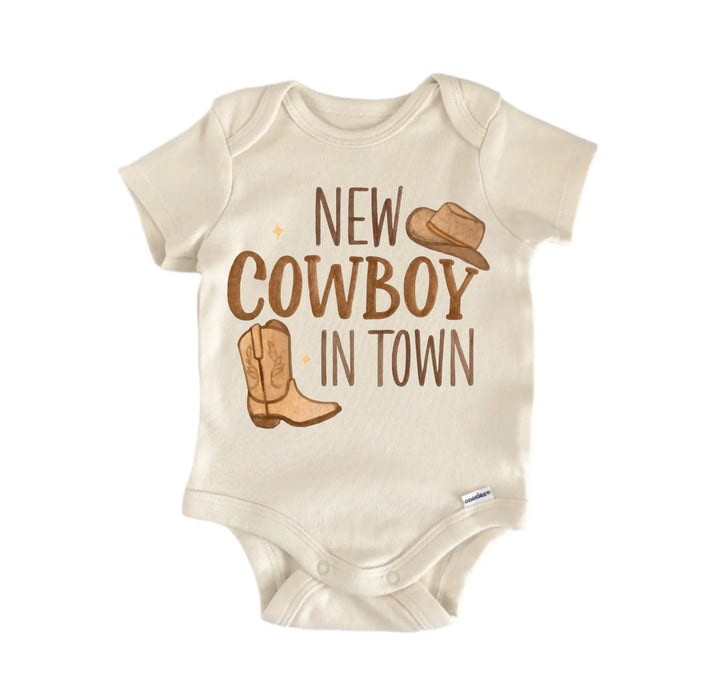 New Cowboy In Town Newborn Baby Bodysuit