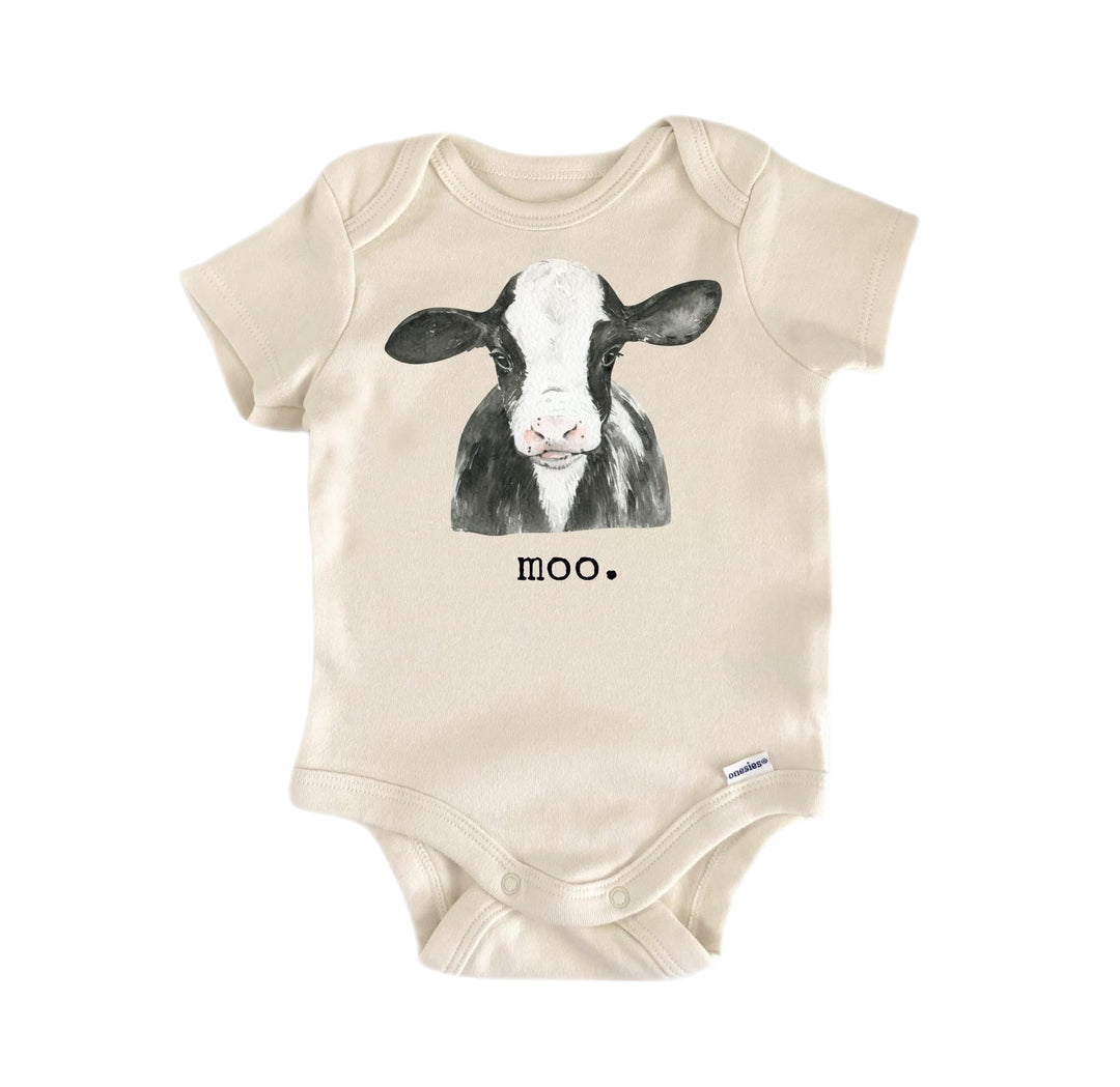 Cow Moo Farm - Baby Boy Girl Clothes Infant Bodysuit Funny Cute Newborn  Funny Cute Onesie® | North Fork Forager LLC