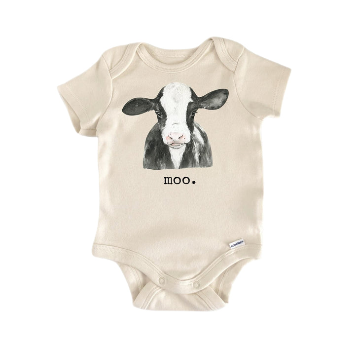 Cow Moo Farm - Baby Boy Girl Clothes Infant Bodysuit Funny Cute Newborn  Funny Cute Onesie® | North Fork Forager LLC