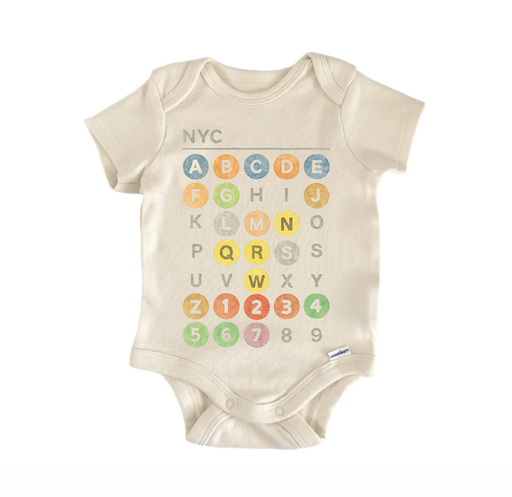 New York City Subway Newborn Baby Onesie® Bodysuit