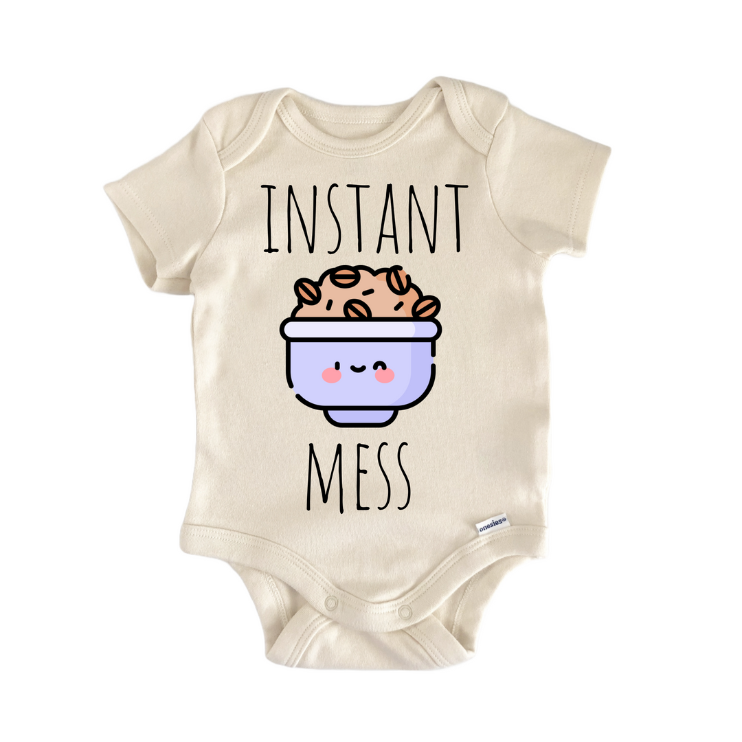 Oatmeal Oats Oat Breakfast - Baby Bodysuit  Funny Cute Onesie® | North Fork Forager LLC