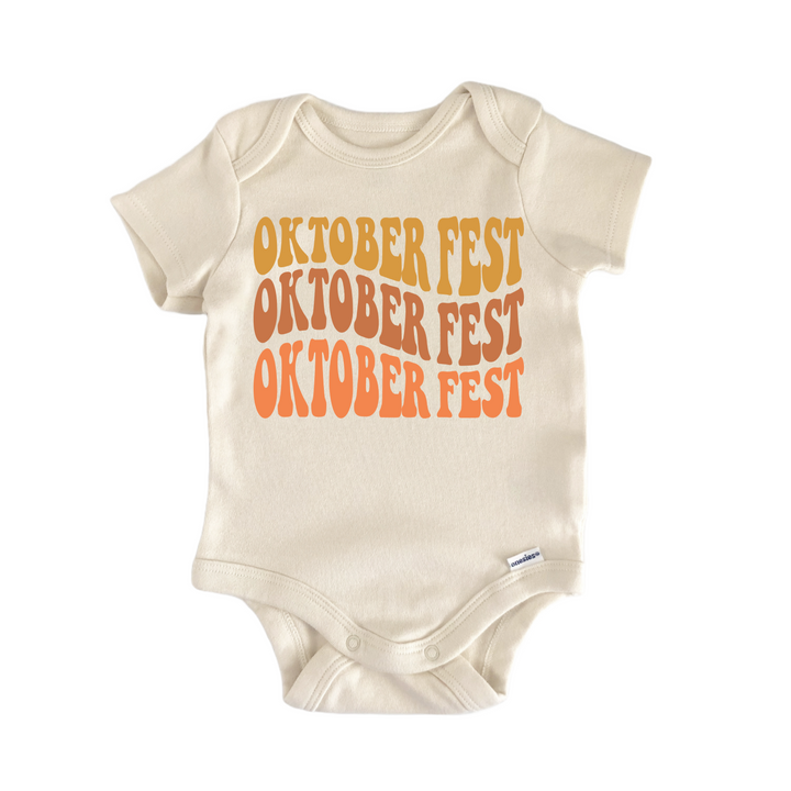 Oktoberfest German Groovy - Baby Bodysuit  Funny Cute Onesie® | North Fork Forager LLC