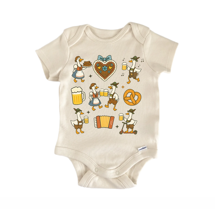 Oktoberfest Silly Goose Newborn Baby Onesie® Bodysuit
