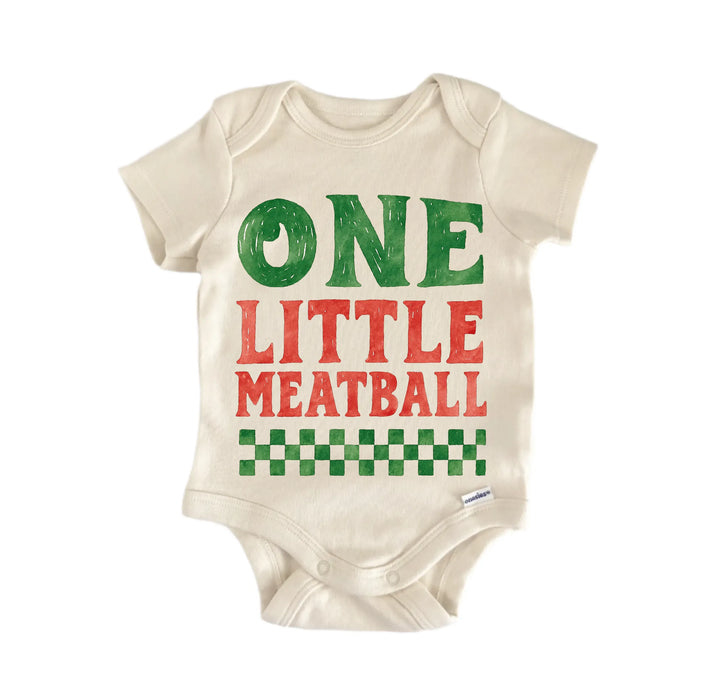 One Meatball Birthday Italian Newborn Baby Bodysuit