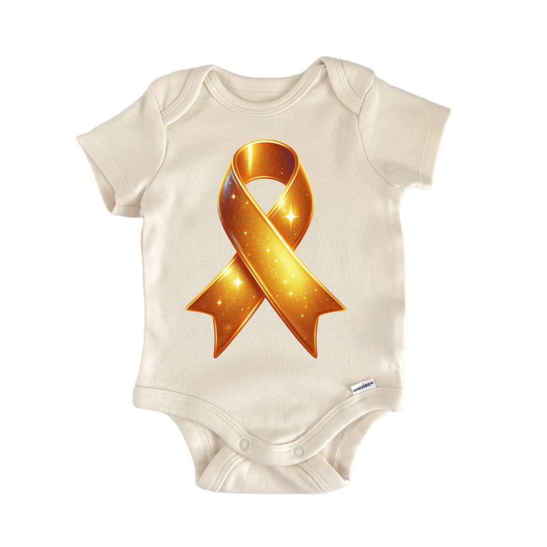 Orange Ribbon Awareness - Baby Bodysuit  Funny Cute Onesie® | North Fork Forager LLC